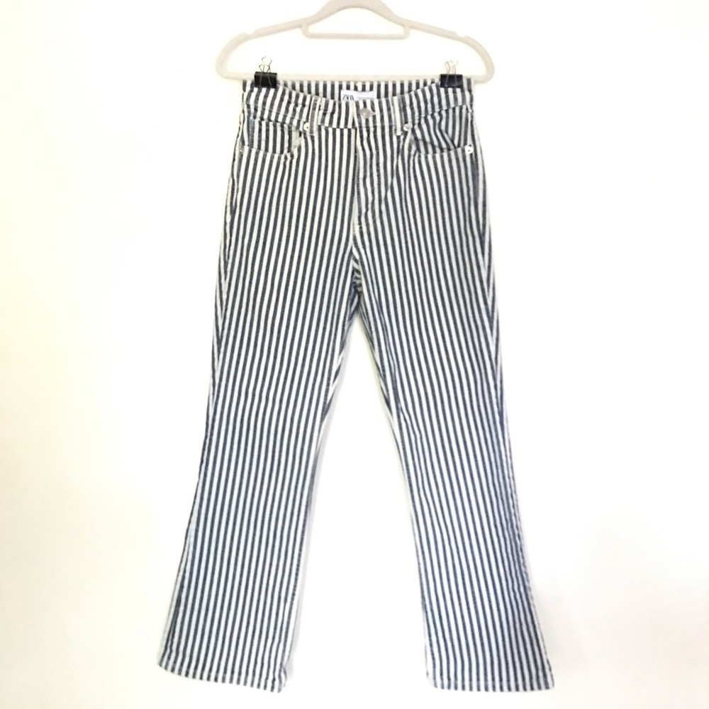 Zara striped jeans